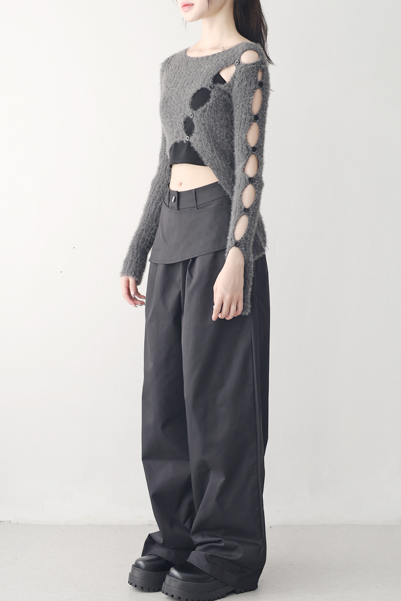 Smith's Unbalanced Slit Knit