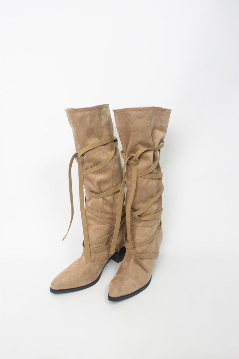 Strap Western Boots (2 color)