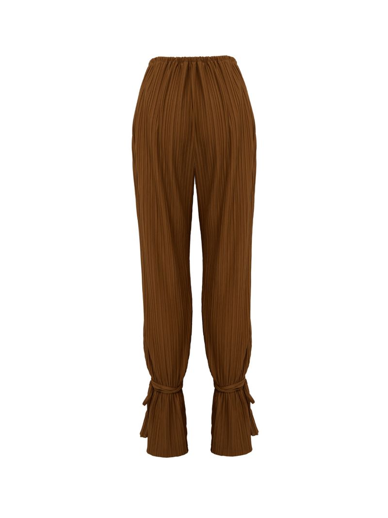 PLEATS ANKLE STRAP PANTS (2 COLOR)