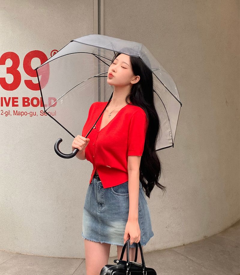 BEIDELLI（ベイデリー）の「[Bellide made / waist constriction] Belly Linen V-Neck short-sleeved cardigan（Tops）」
