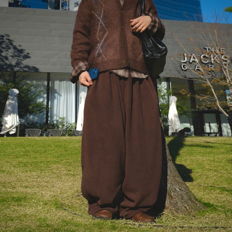 SEMIKAJI（セミカジ）の「[SEMADE] BEAR Fleece Balloon Pants（Pants）」