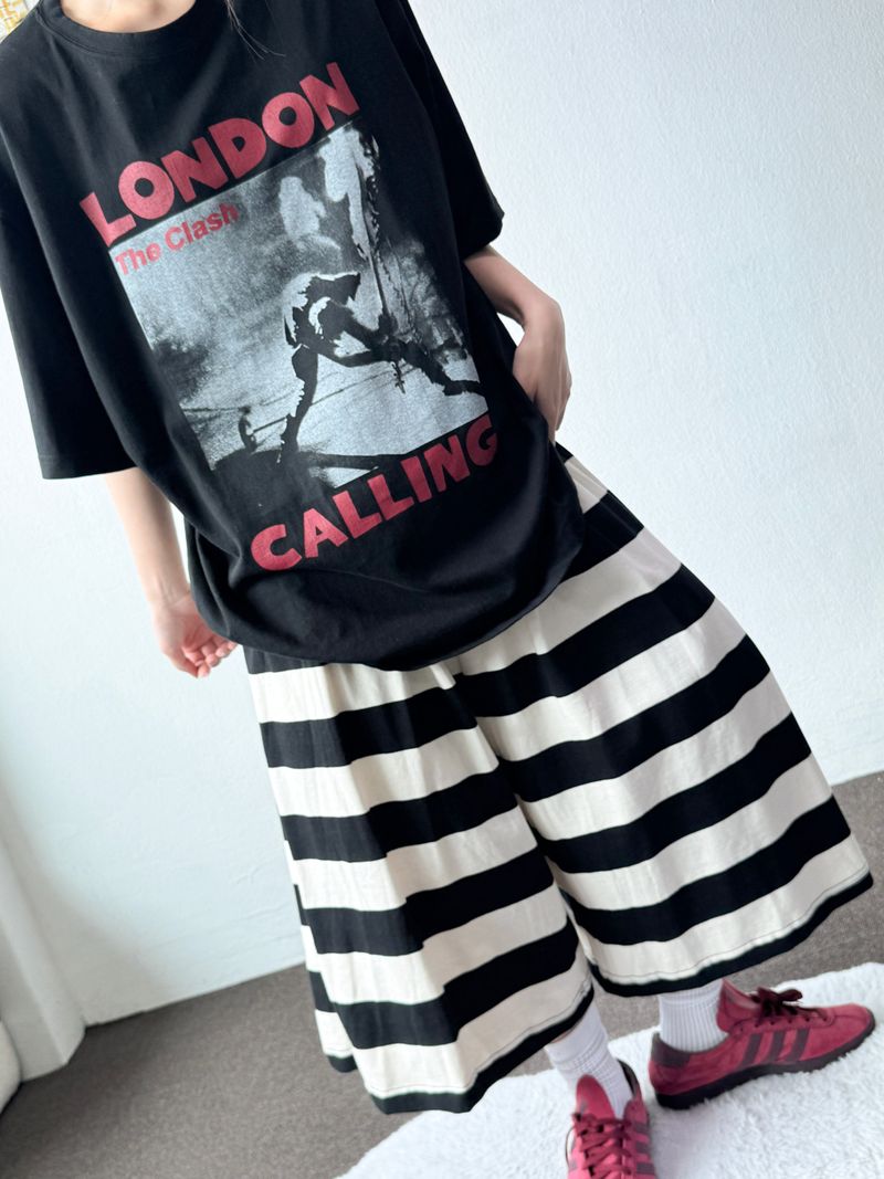 Frisening Stripe Bermuda Shorts 4color