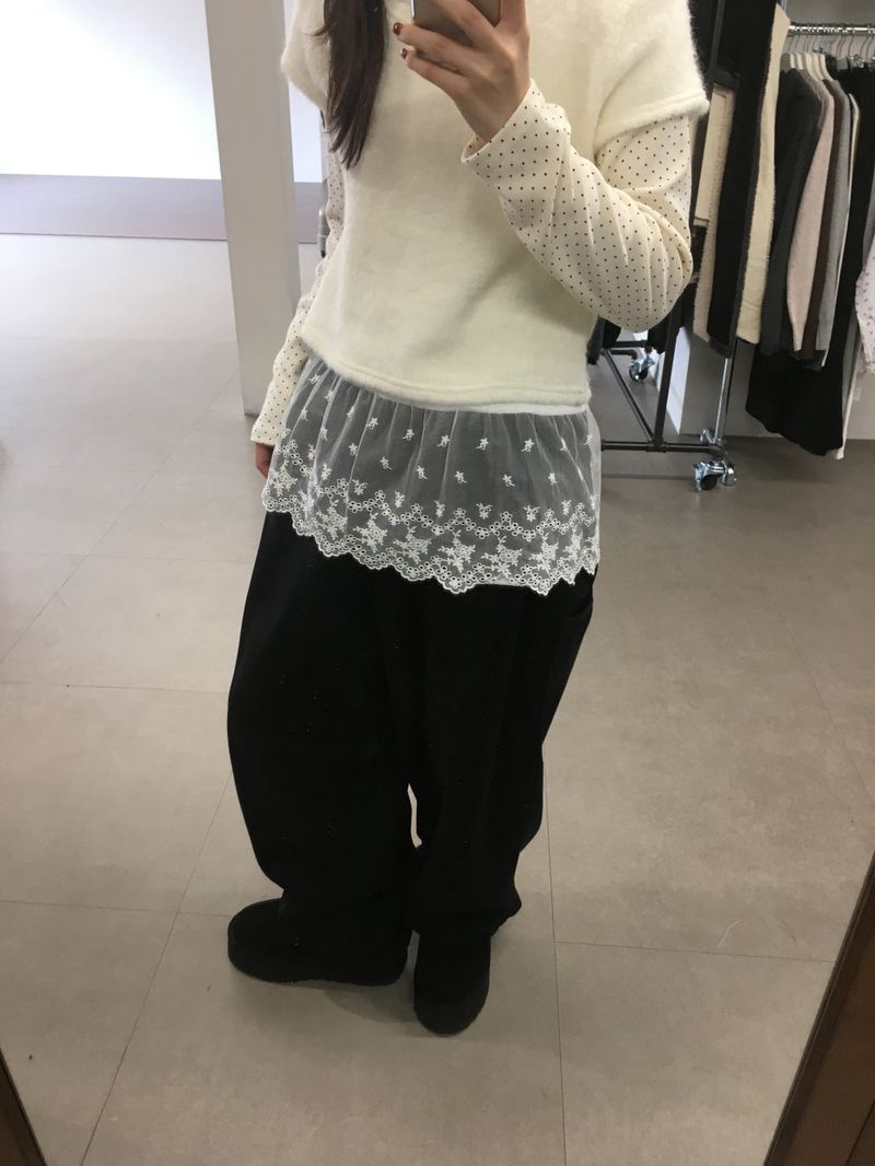Peach Pintuck Jogger Pants (7color)