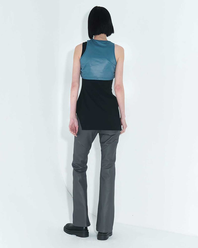 Chain Link Layered Top _ Teal