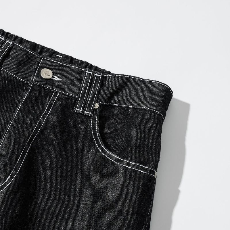 スティッチポイントデニムパンツ