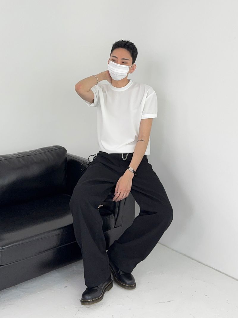 RO Relaxed Semi-Wide Cotton Pants (2C)