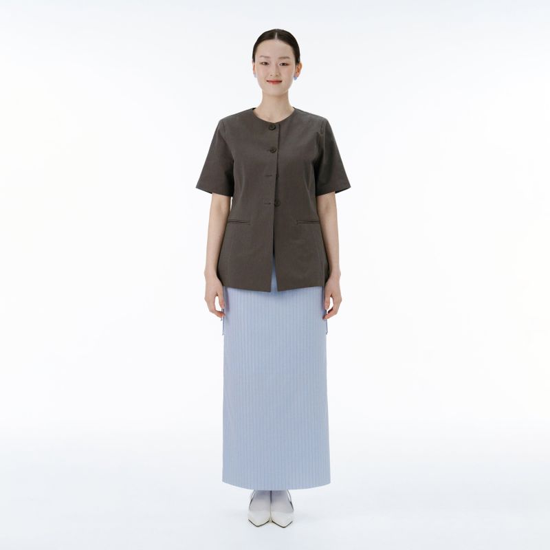 Rain stripe skirt(blue)