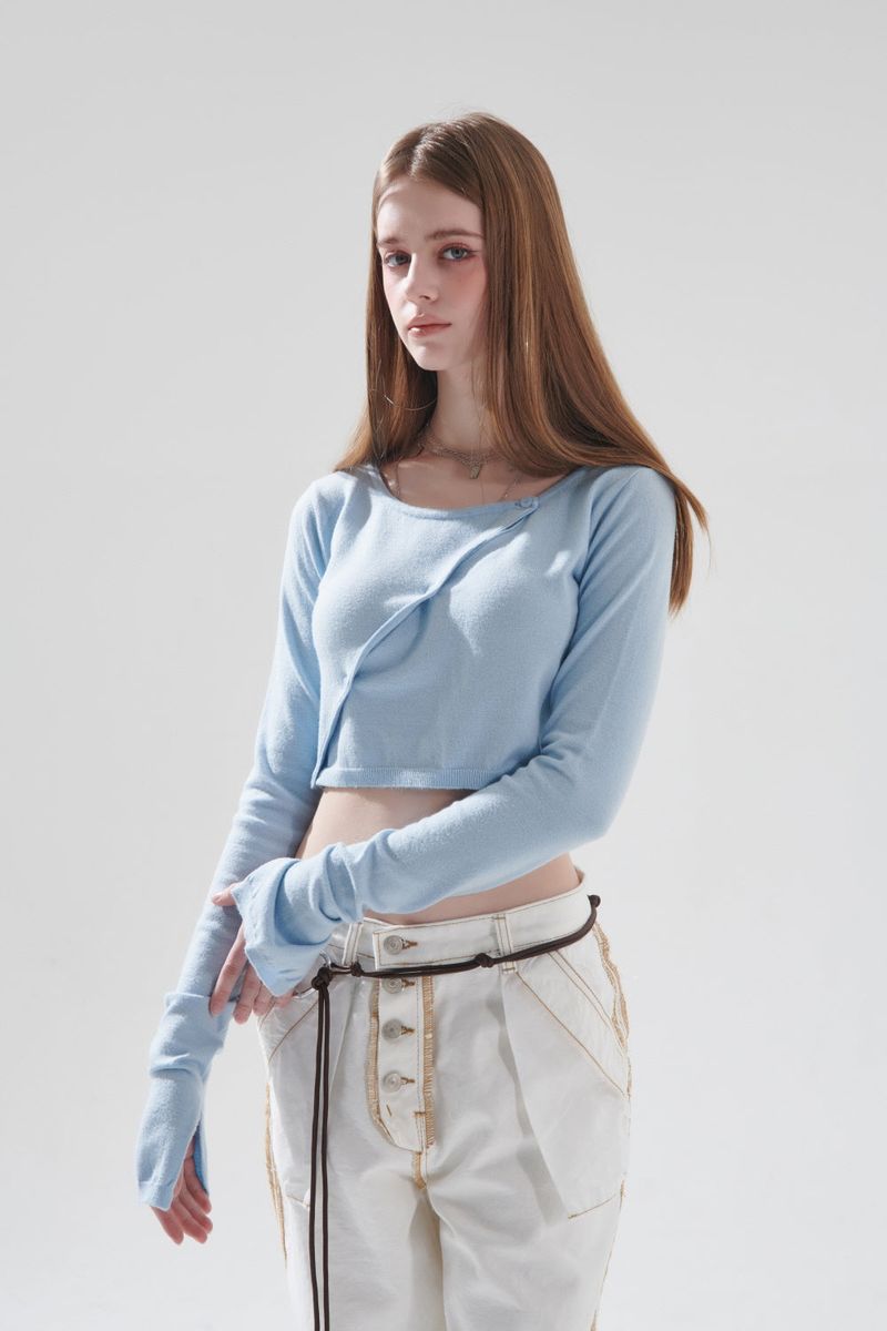 LAY CROPPED CARDIGAN