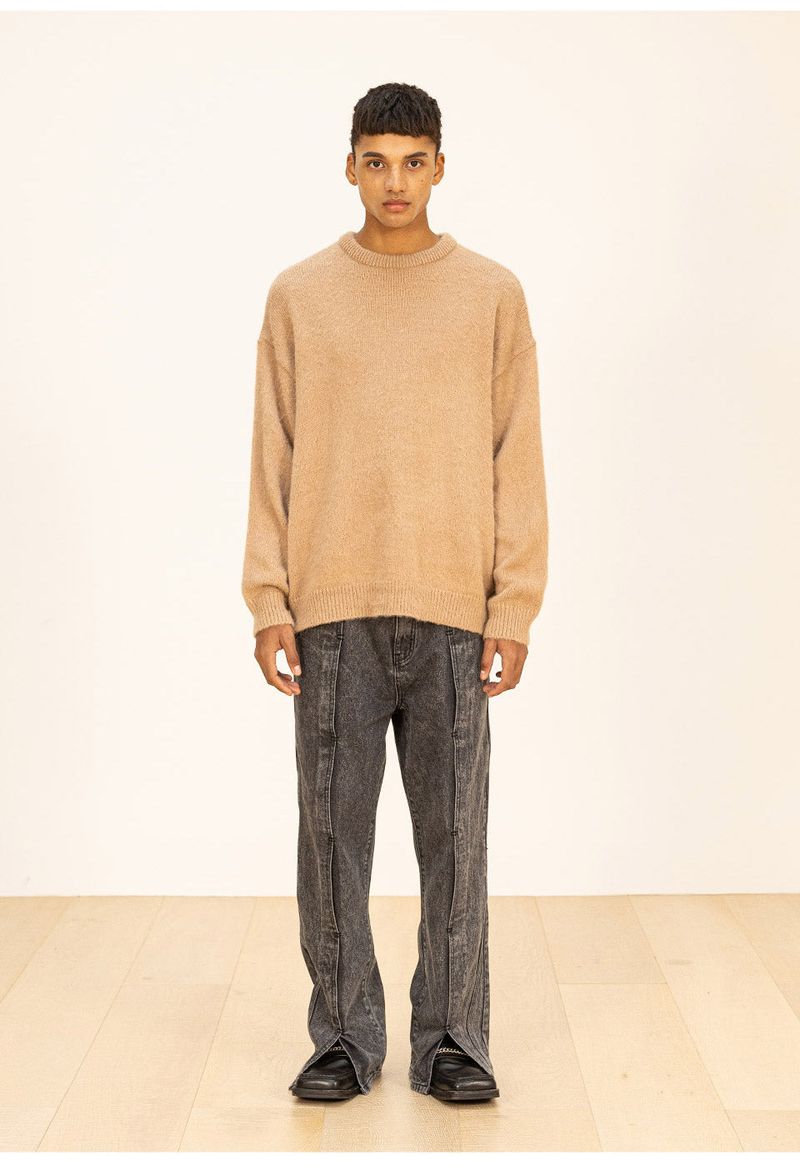 WOOL SOFT MOHAIR OVERSIZED KNIT