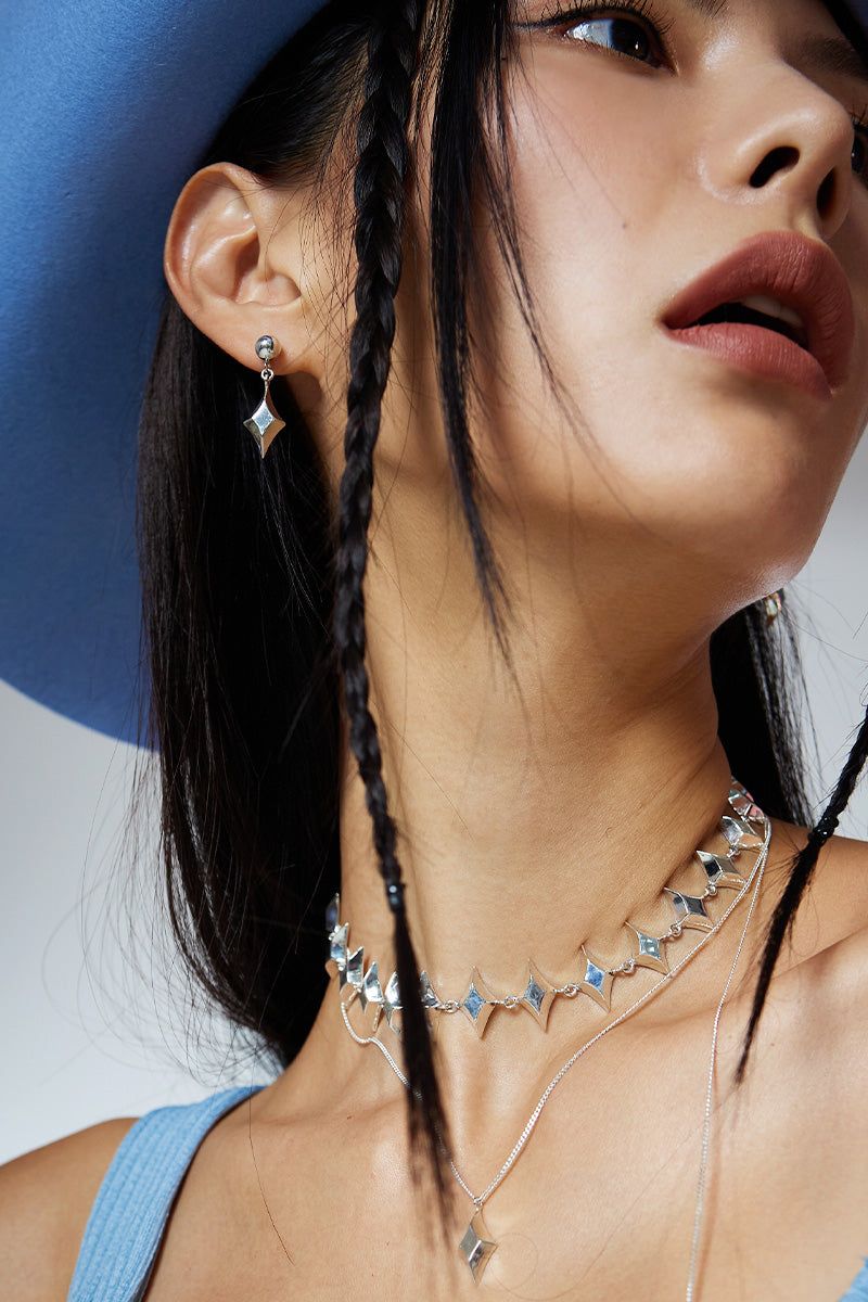 ニューシャインスタードロップピアス