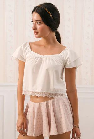 Sorbet top - white