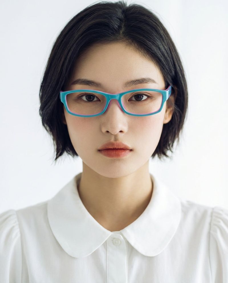 DOT SQUARE GLASSES (2COLOR)