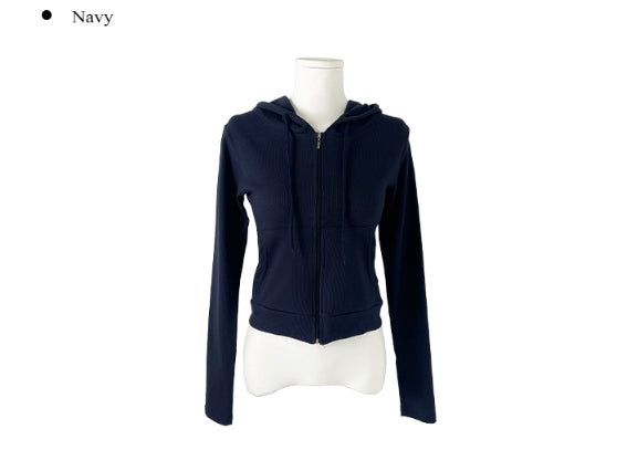 Gazelle Slim Fit Crop Hood Zip-Up
