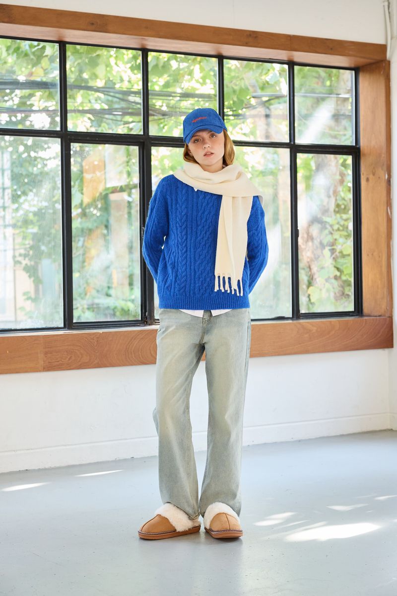 JUICY ROUND KNIT / BLUE