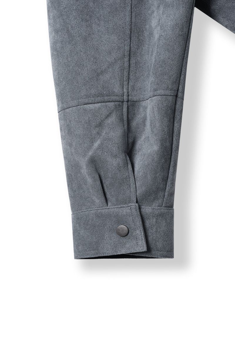 low cropped suede jacket (3colors)