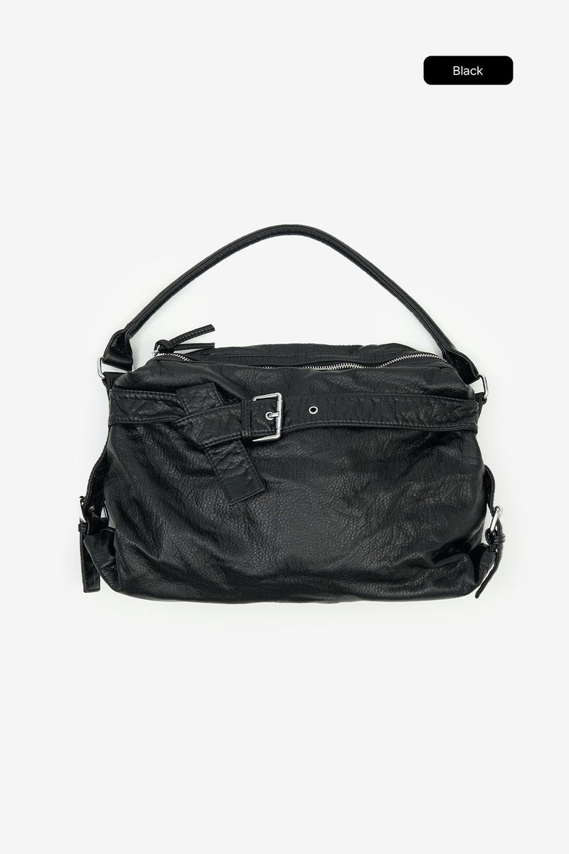 Brim crack leather 2-way bag