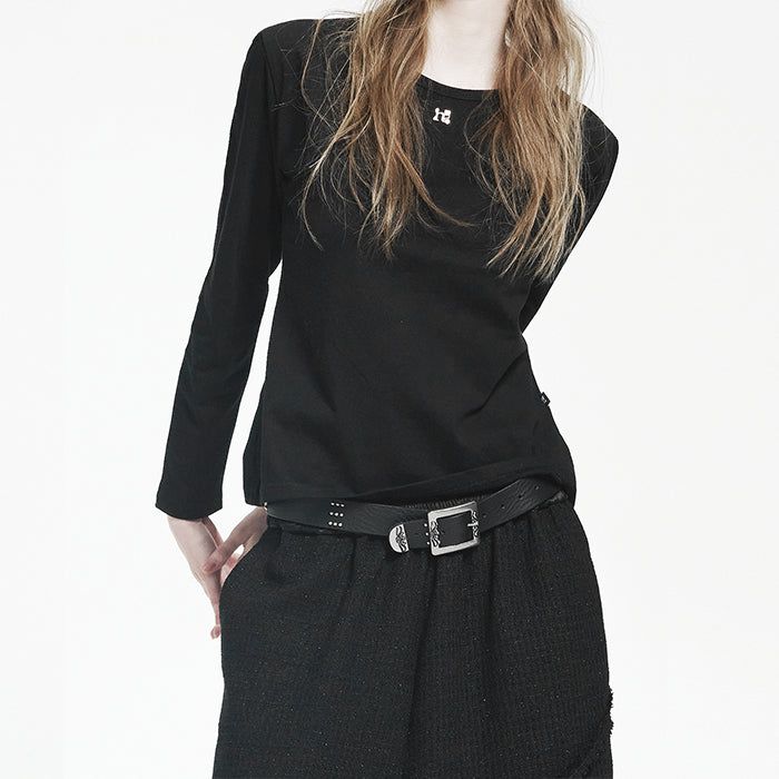 Point Symbol Black Long Sleeve