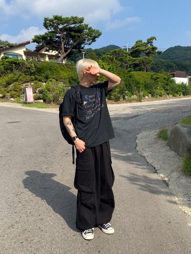 Happo Cargo Balloon Sweat pants 3C