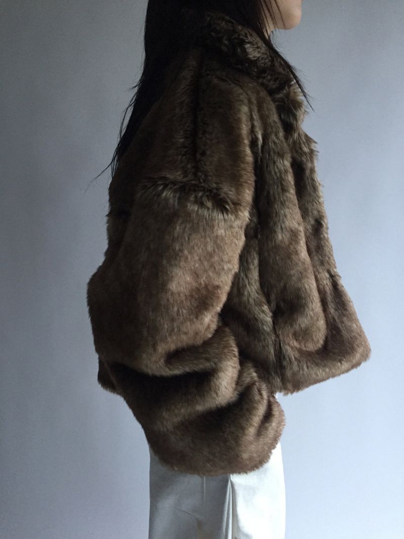 Eco fur jacket