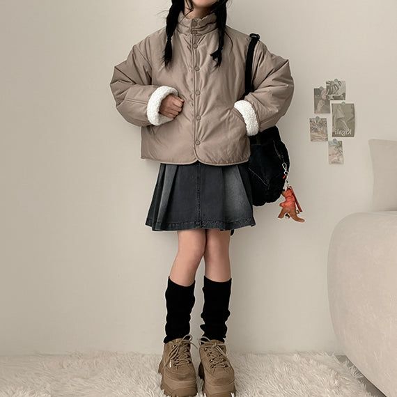 Shattie reversible double-sided wool padded jumper
