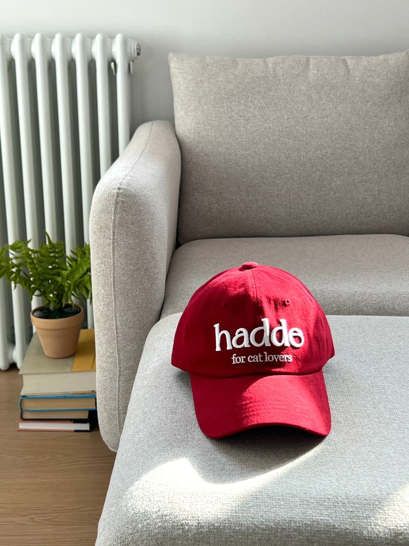 Hadde Studio（ハッデスタジオ）の「HADDEロゴ入りボールキャップ（帽子）」