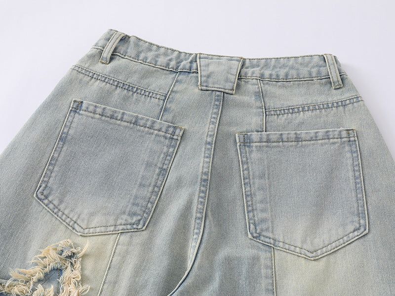 Rough Star Distressed Denim Pants