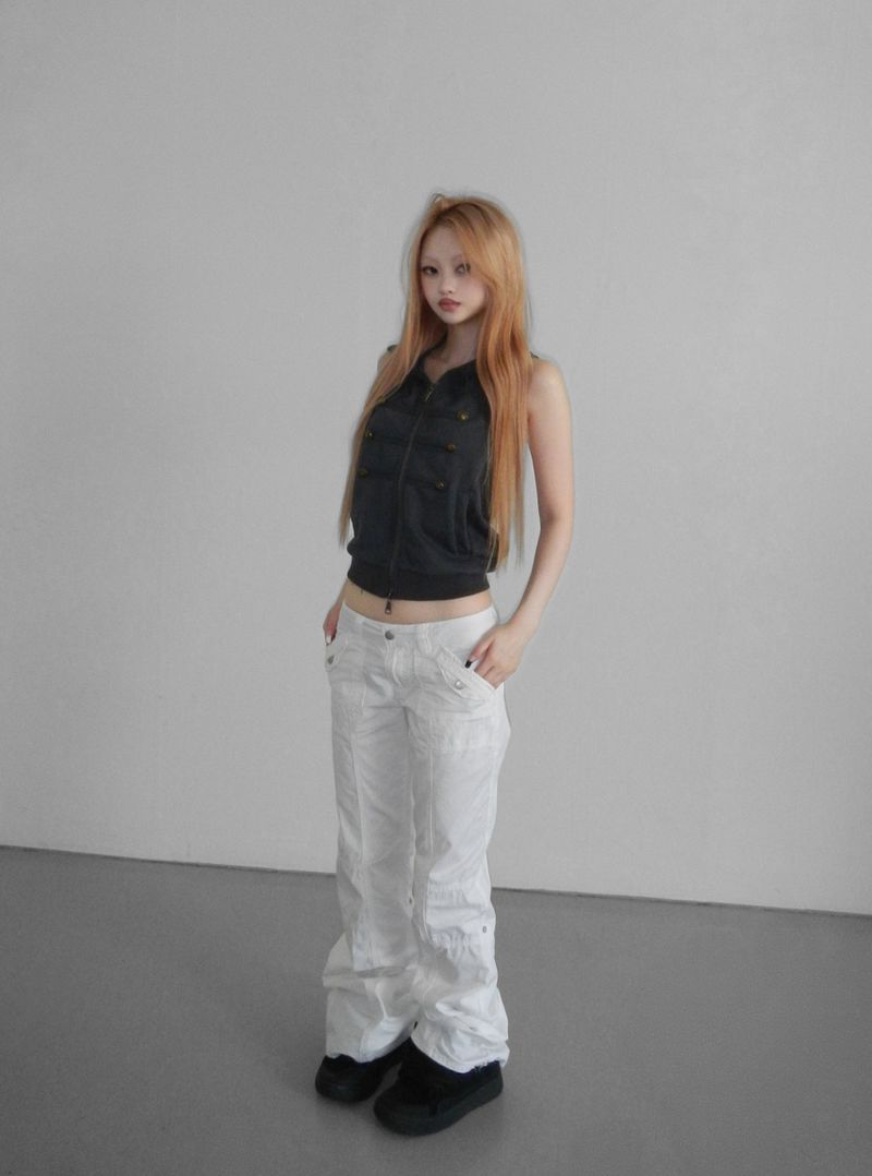 crispy 81 straight pants(2 color)