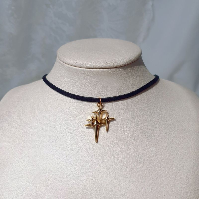 Sparkle Sparkle Choker Necklace - Gold Color