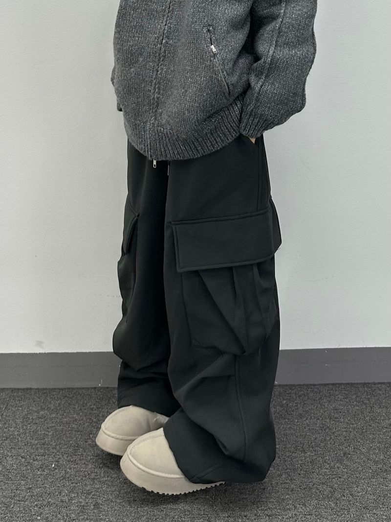 utility nylon fleece pants