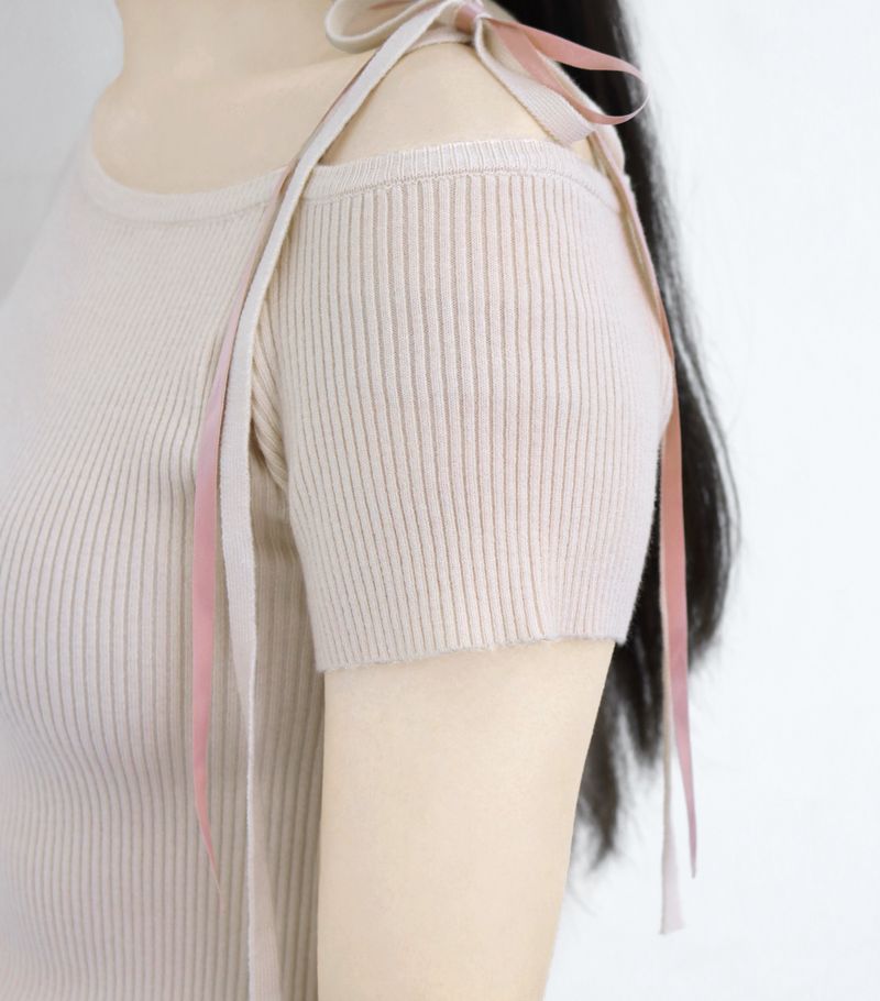 BALLET ONE SHOULDER HALF KNIT (3 COLORS)