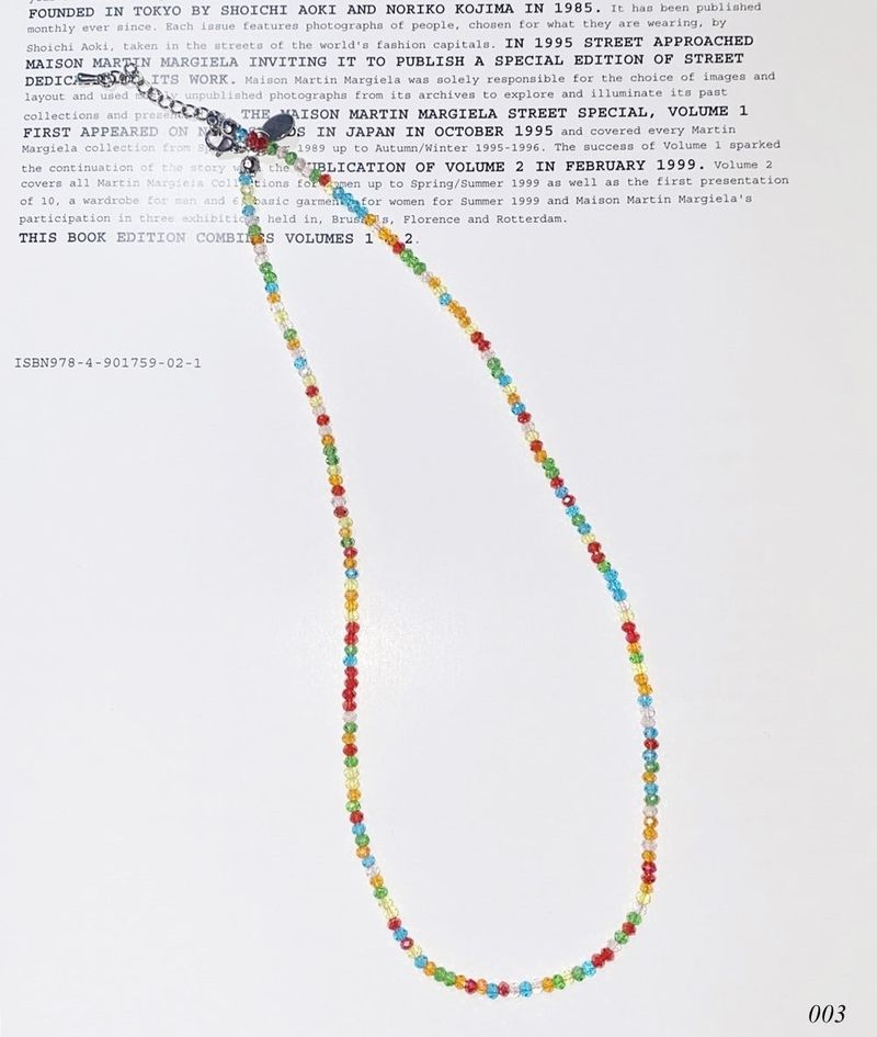 crystal beads necklace (5color)