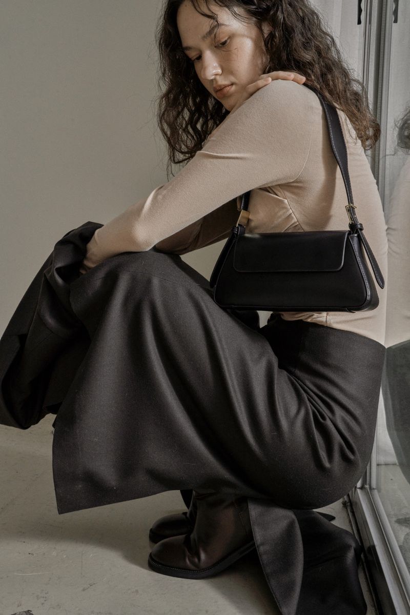 DRAPE JERSEY TOP_BEIGE