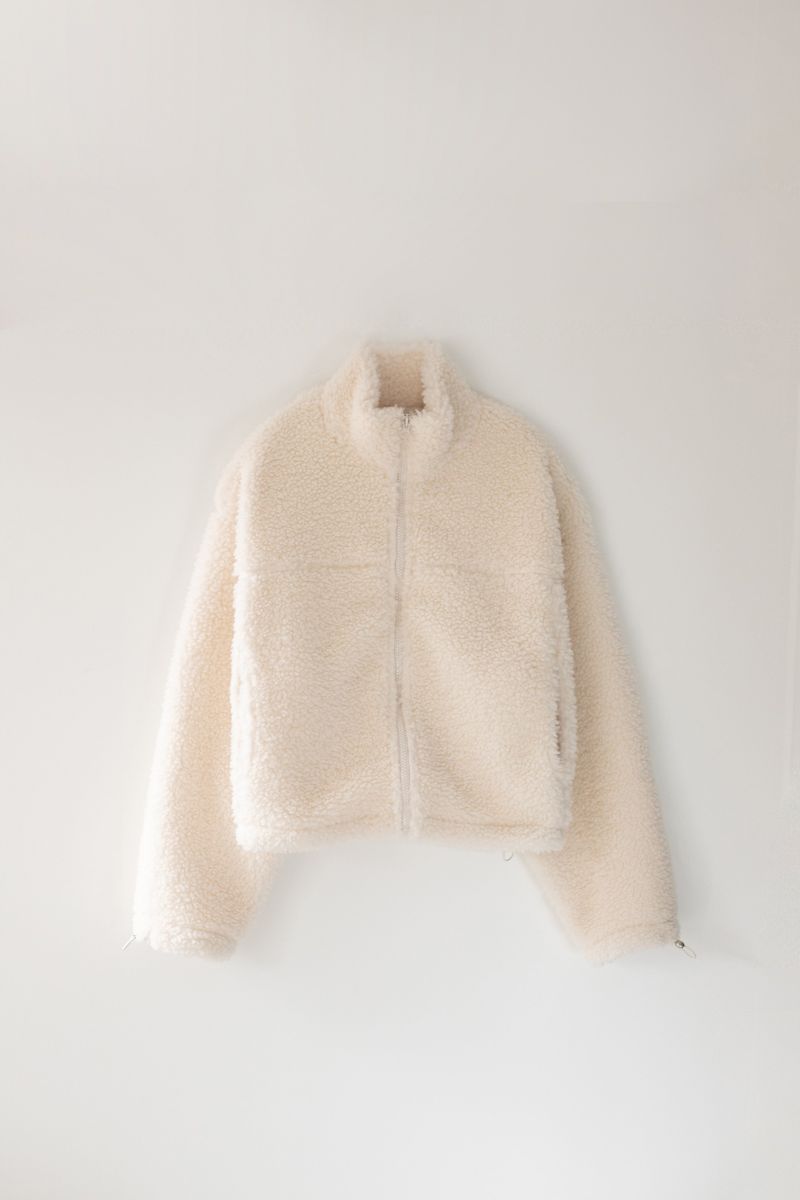Boucle zip-up (Ivory)