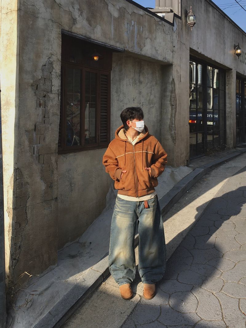 Hughes Sand Wide Denim Pants 2C
