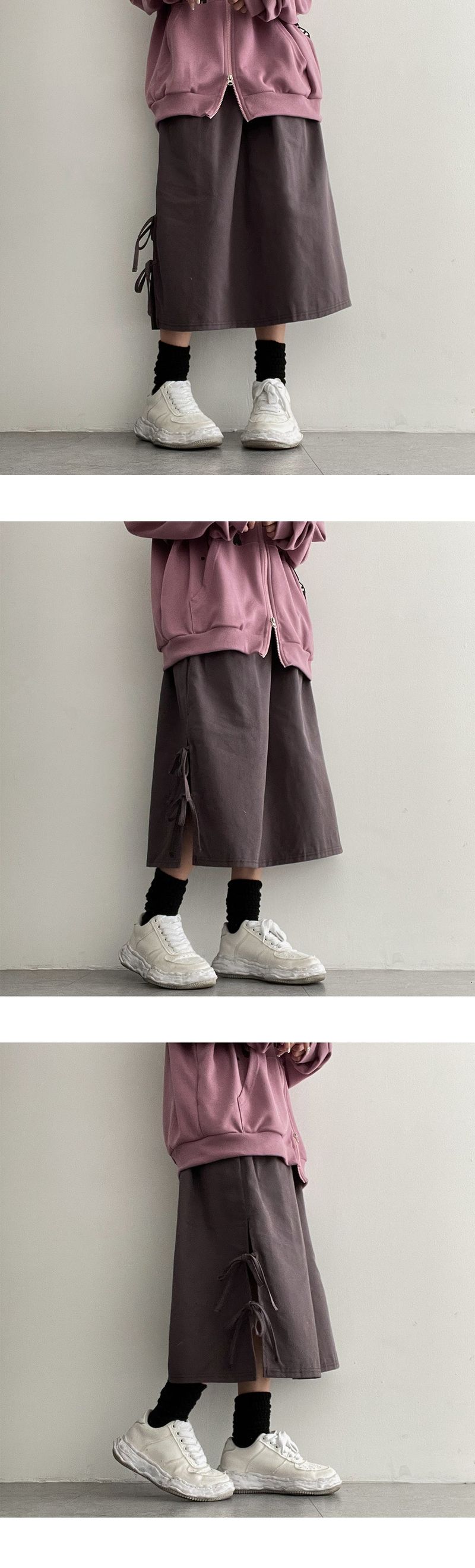 Cheta side double ribbon skirt