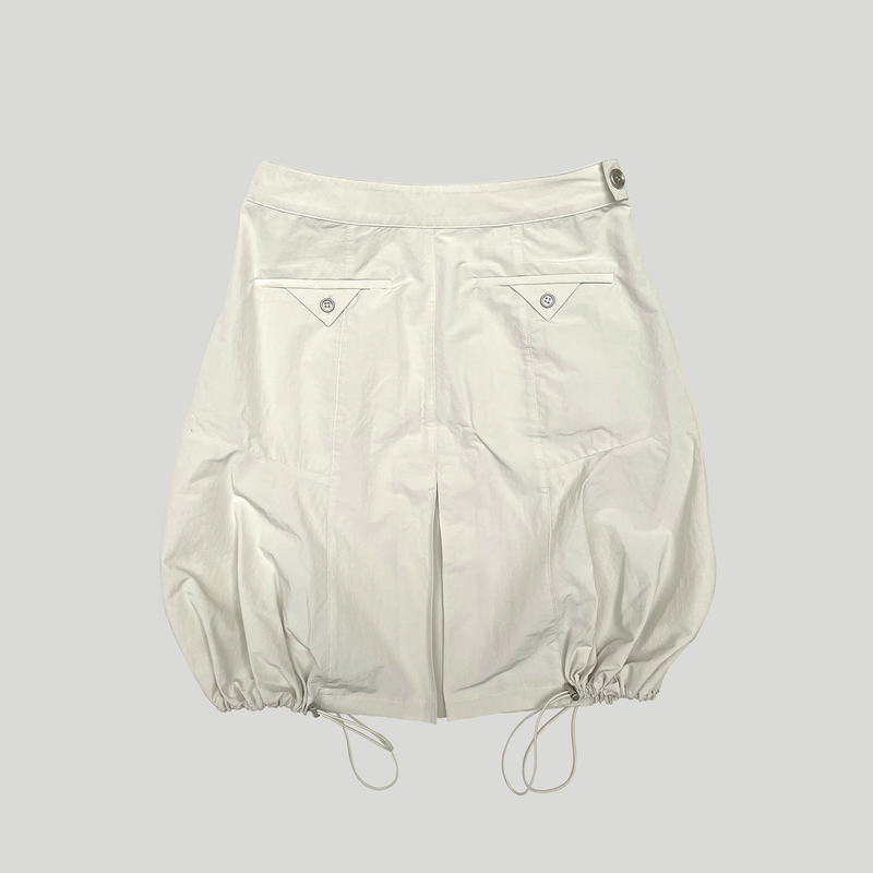 PUMPKIN STRING SKIRT : IVORY