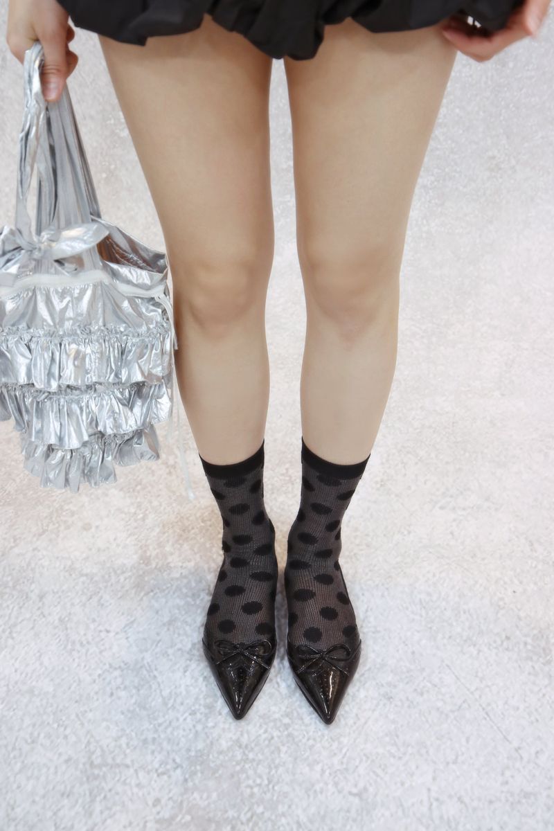 dot see-through socks (2colors)