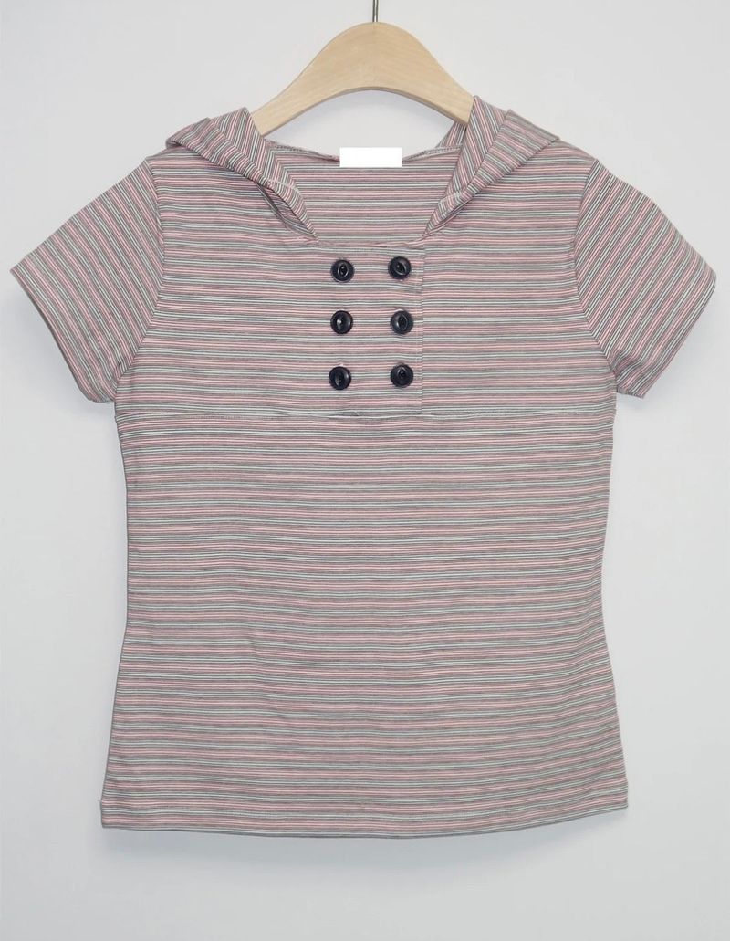 double tencel hood tee