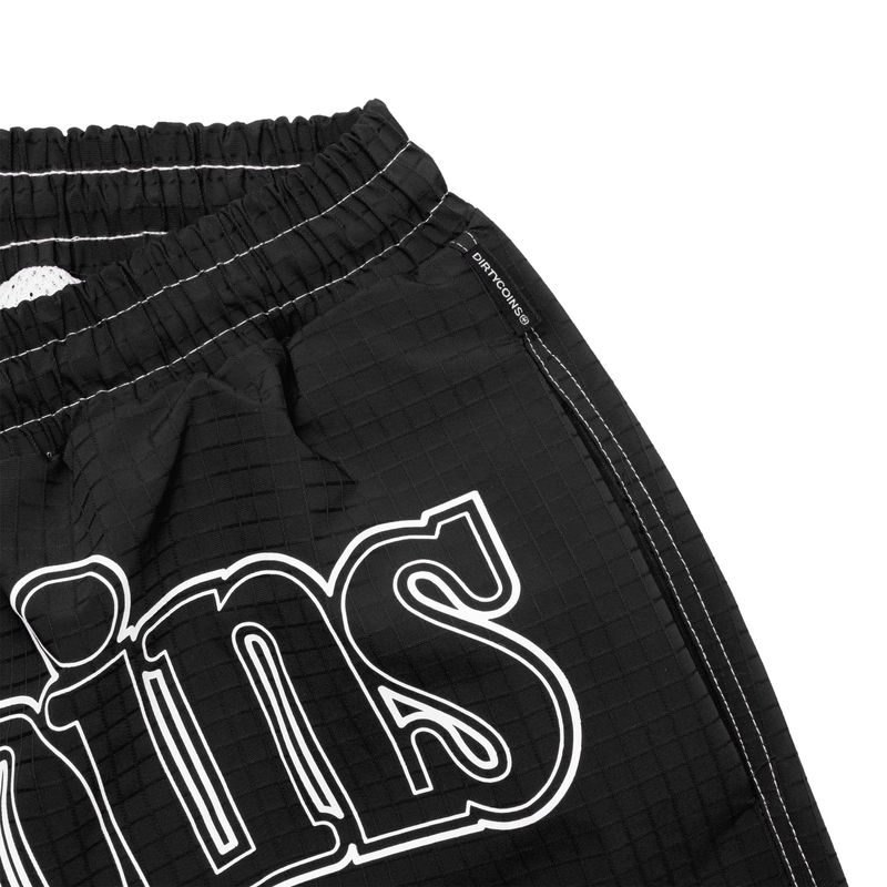 DirtyCoins Curve Ripstop Shorts Black