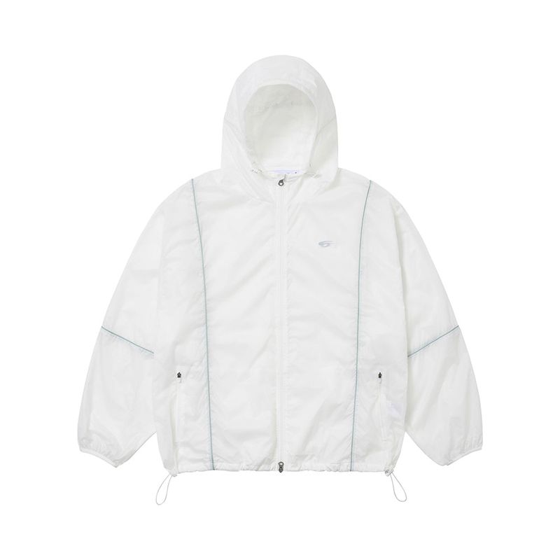FCMM（エフシーエムエム）の「Sports Dept Lipstop piping Windbreaker - White（Jackets/Outerwear）」