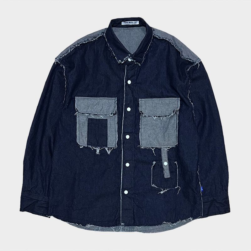 grunge denim shirt_blue