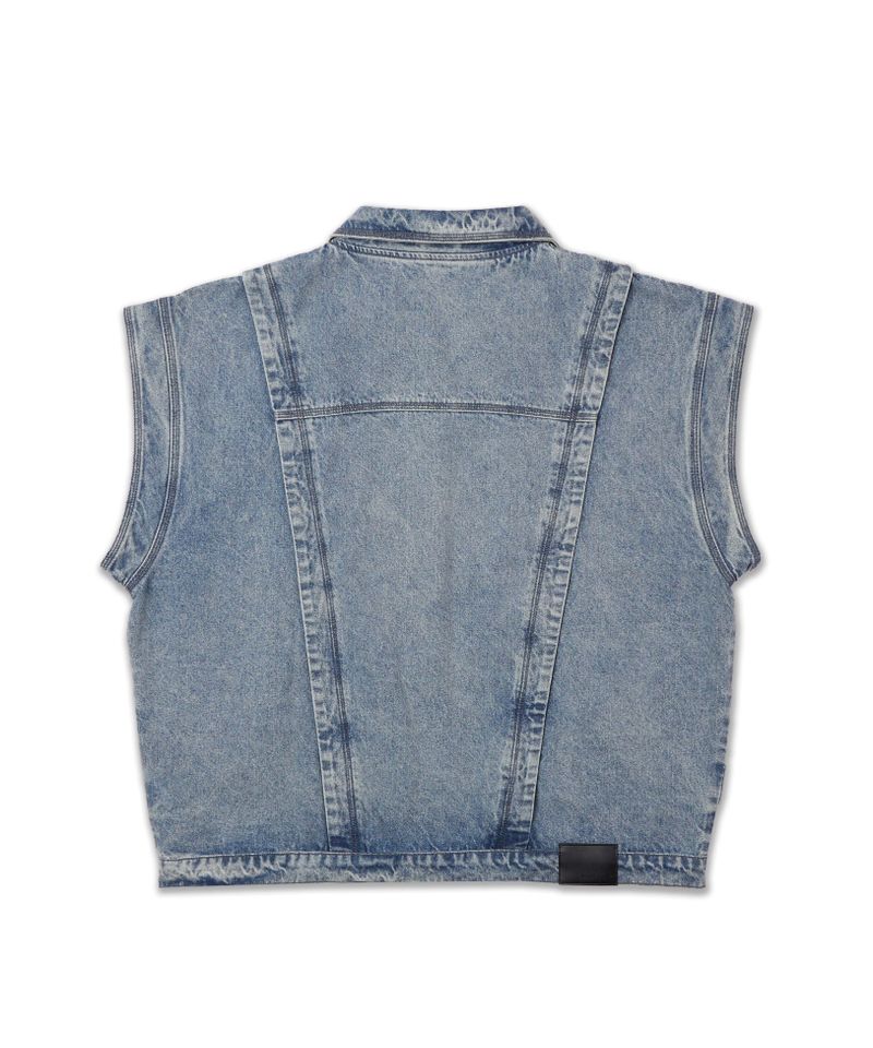 Denim Zip Vest
