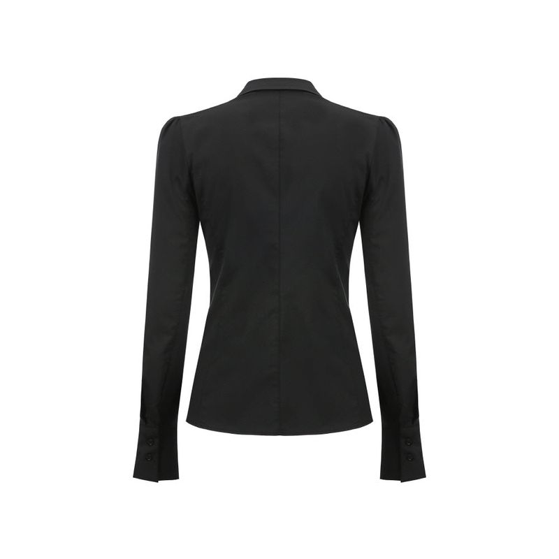 0 1 necktie chain shirt - BLACK
