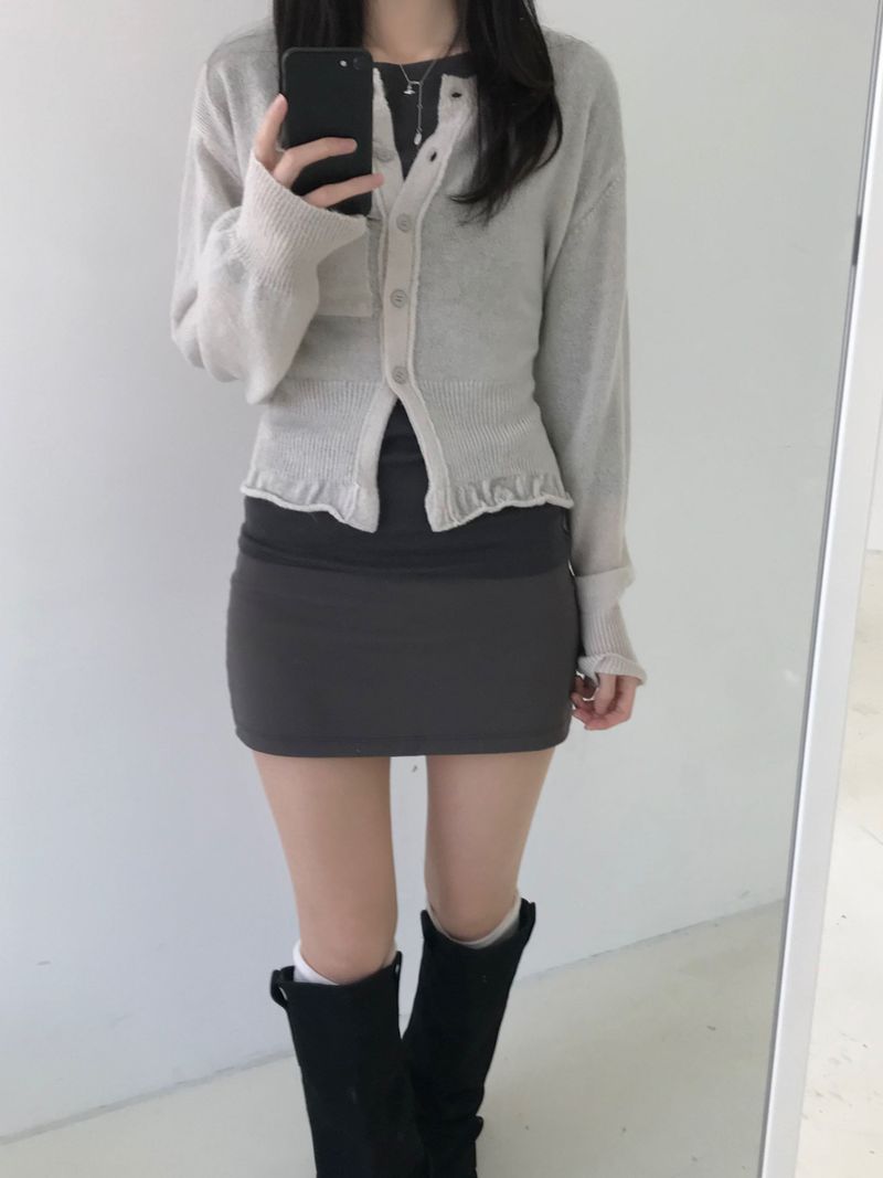 Mohair Backless Cardigan (3 colors)