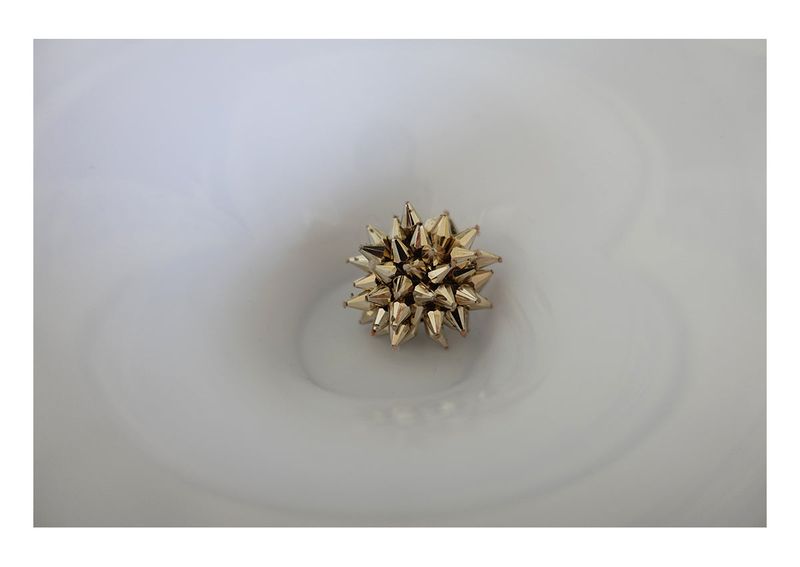 champagne sticker earrings