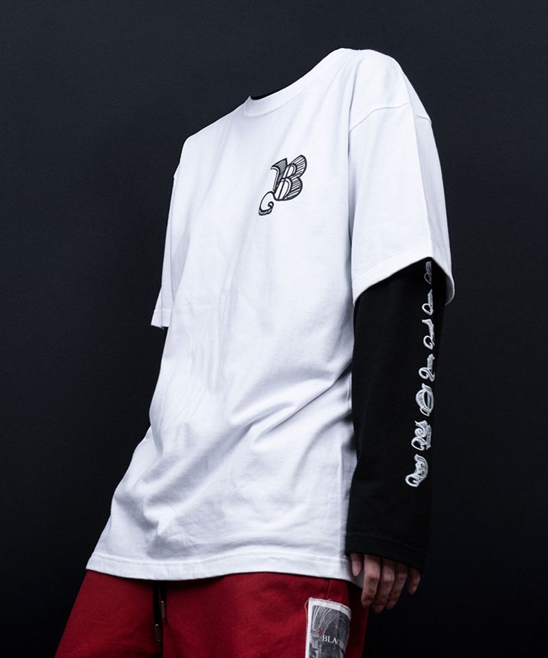 BBDスケッチロゴTシャツ(White)