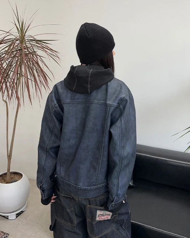 Garment Leather Tracker Jacket