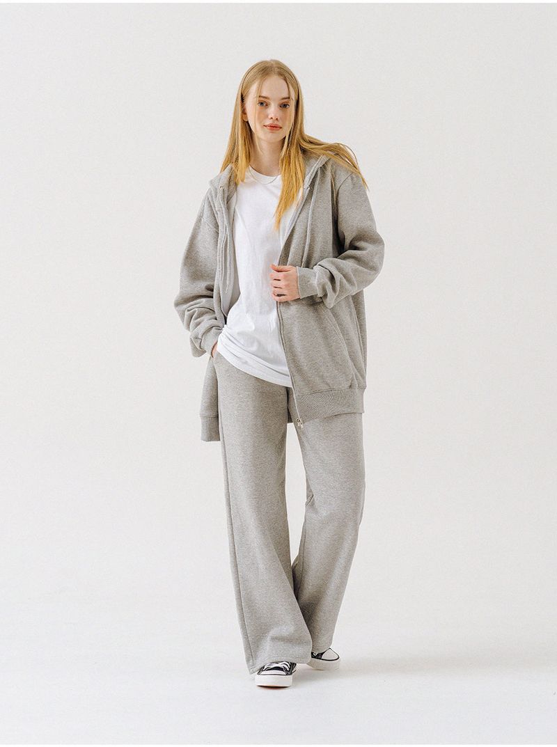 PLAIN WIDE PANTS