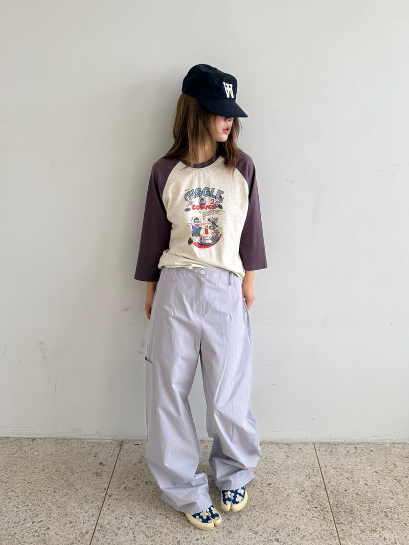 side pocket cotton pants