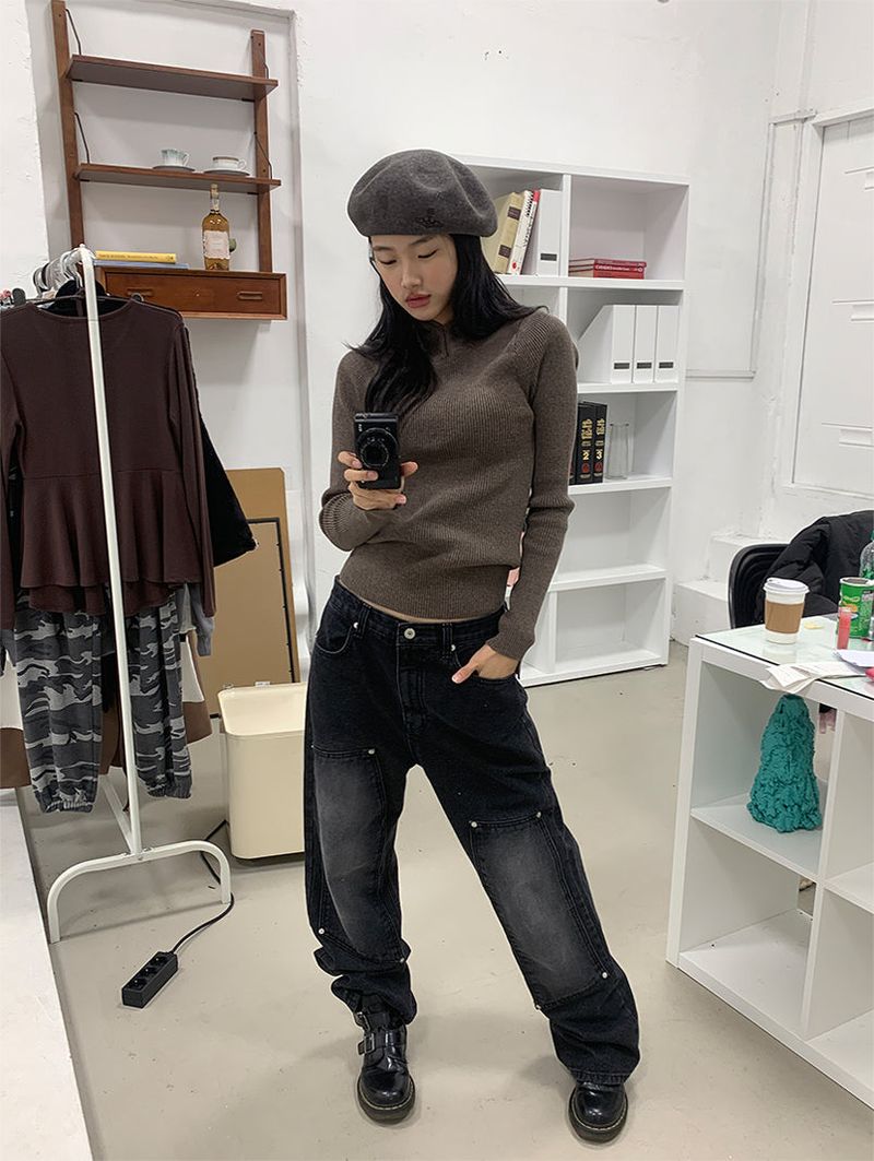 KATE HOODIE KNIT (2COLOR)